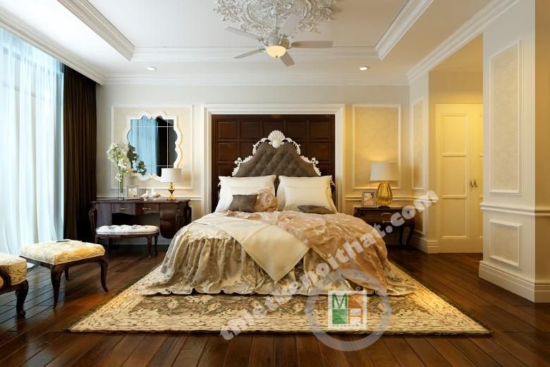 Thiết kế nội thất chung cư royal city tân cổ điển